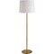 Signature Home Collection 60" White and Gold Contemporary Floor Lamp